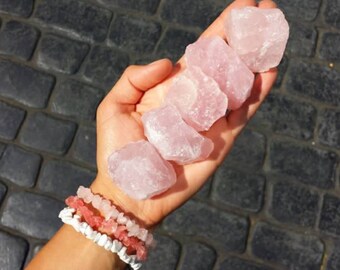 Raw Rose Quartz Crystal - Stone of Unconditional Love - Self Love - Crystal Healing