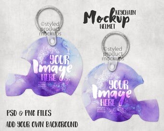 Download Round Acrylic keychain with tassel template mockup Add your