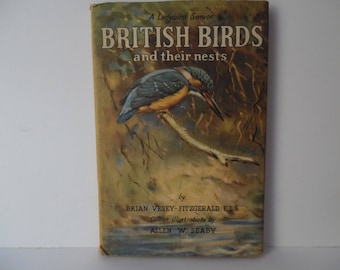 Vintage Ladybird book. A book of British Birds and their Nests. A Ladybird senior Book of British birds. Series 536.