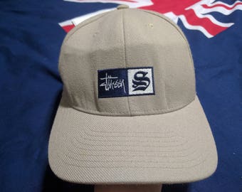 vintage 90s stussy newyork flexfits cap hat