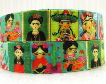 Ruban imprimé "Frida"