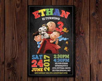 Snoopy Invitation , Snoopy Birthday Invitation , Snoopy Birthday , Snoopy Invite , Snoopy Printable , Snoopy Party , Snoopy Card , Peanuts
