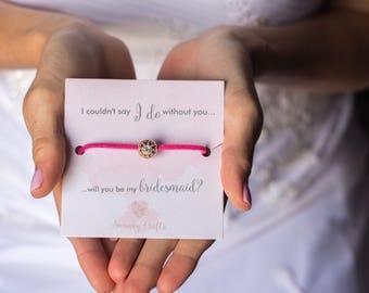 Maid of honor bracelets - will you be my maid of honor - maid of honor gifts - I couldnt say I do without you - gifts under 10