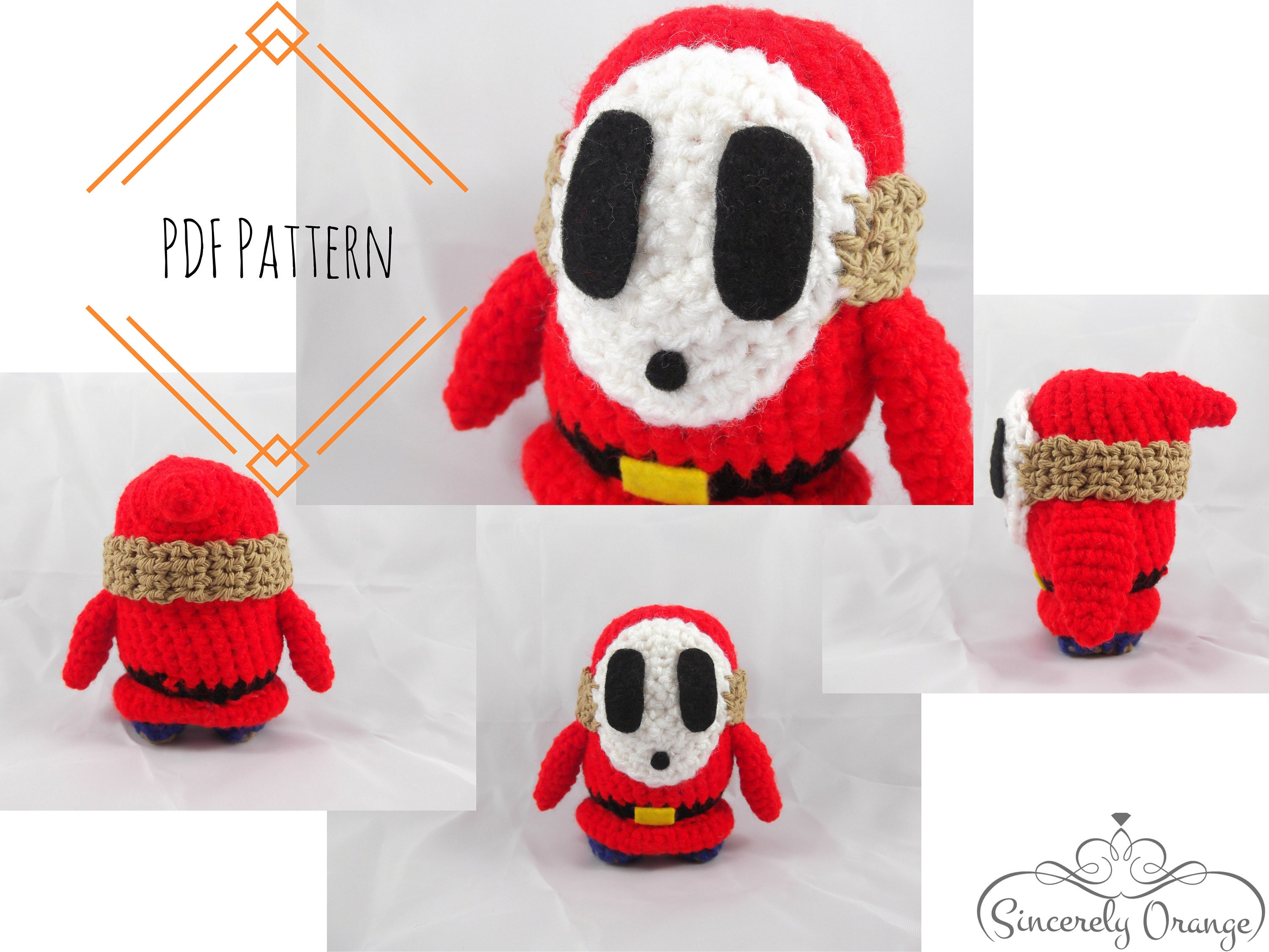 Pattern Shy Guy amigurumi