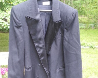 I Magnin jacket, womens jacket, tuxedo jacket,i magnin, vintage jacket, wool jacket,designer vintage, womens designer