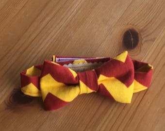Red and Yellow "Harry Potter" Inspired Bow Tie (Infants, Toddlers, Boys, Photo Prop, Special Occasion)