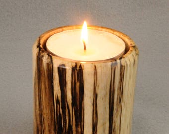 Spalted Wood Tea Light Holder