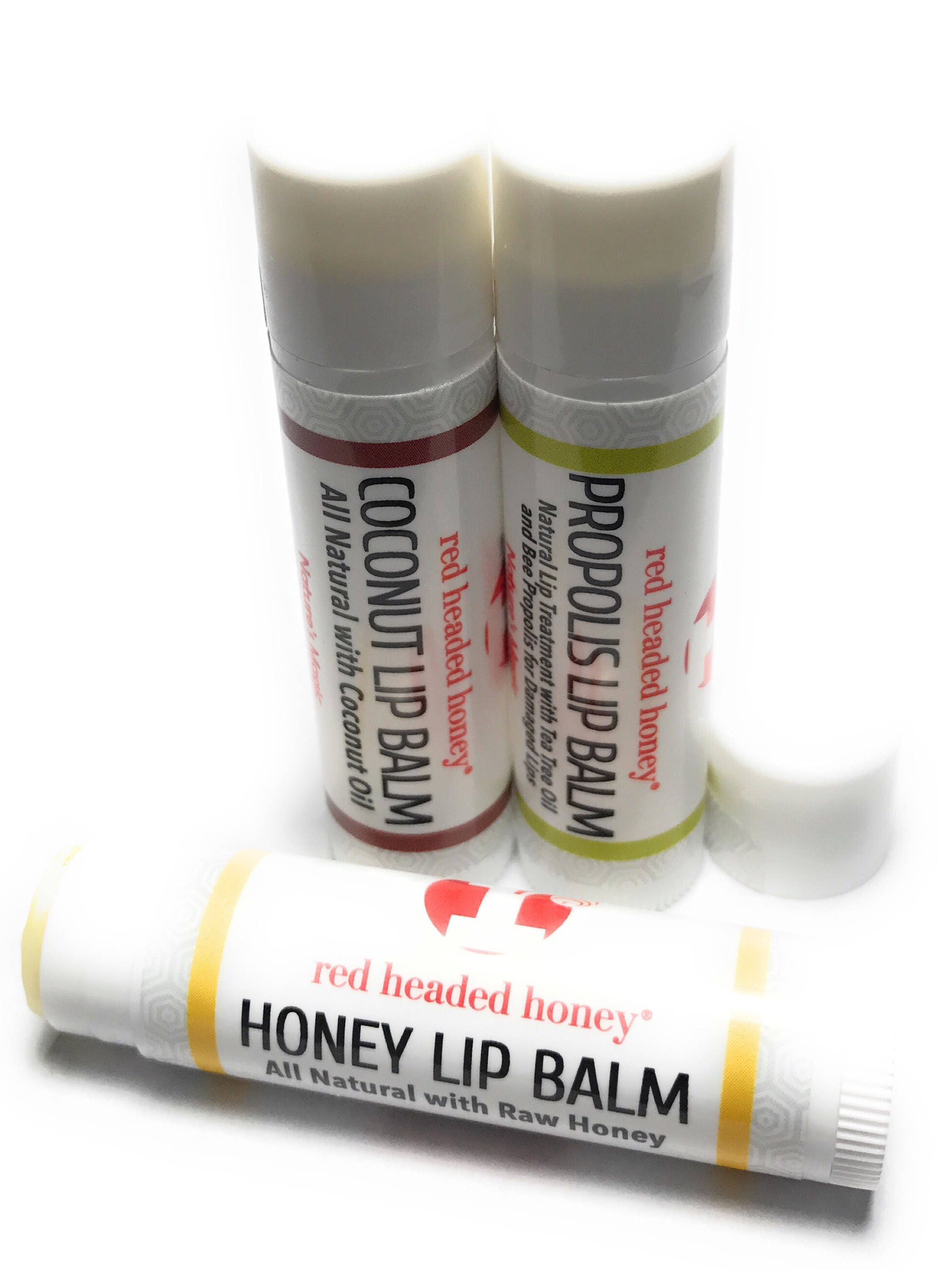 Natural Honey Coconut and Propolis Lip Balm-3 Pack-Bee based