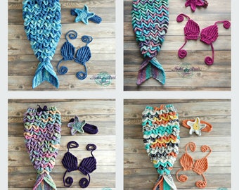 Crochet Mermaid tail, Design your own, Mermaid photo prop, Baby girl costume, Mermaid outfit, Baby photo prop, Baby mermaid tail