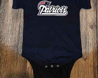 New England Patriots Themed Bodysuit Infant Baby