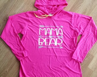 Mama Bear shirt, Mama Bear sweatshirt, mom shirt, womens hood sweatshirt