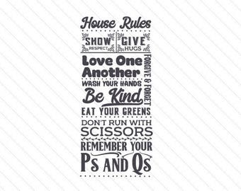 Download House rules svg | Etsy