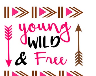 Wild and free svg | Etsy