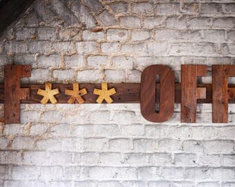 Fuck off wooden sign, handmade - décoration murale Fuck Off en bois - wall decoration
