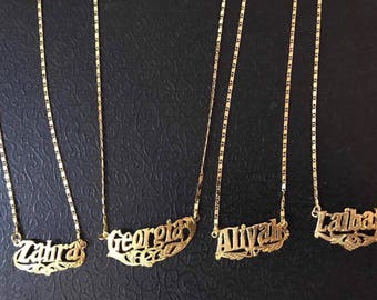 NAME NECKLACE Gold Plated