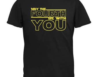 May The Fourth Be With You Black Youth T-Shirt