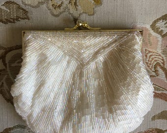 Vintage Beaded Handbag Reina Clutch Purse Made in Japan