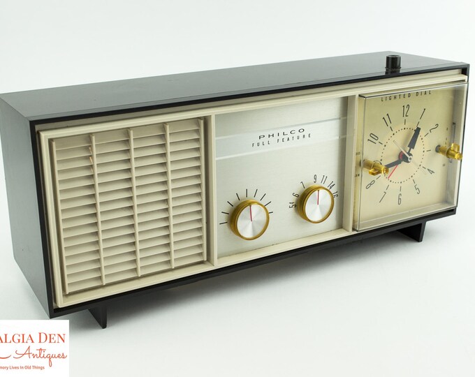 Retro Clock Radio | Philco Alarm Clock Radio | Full Feature Working Alarm Clock | AM Radio