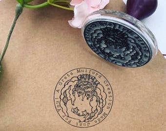 ROUND STAMP, custom stamp, logo stamp, custom rubber stamp - stamp, brand stamp, logo design, stationery