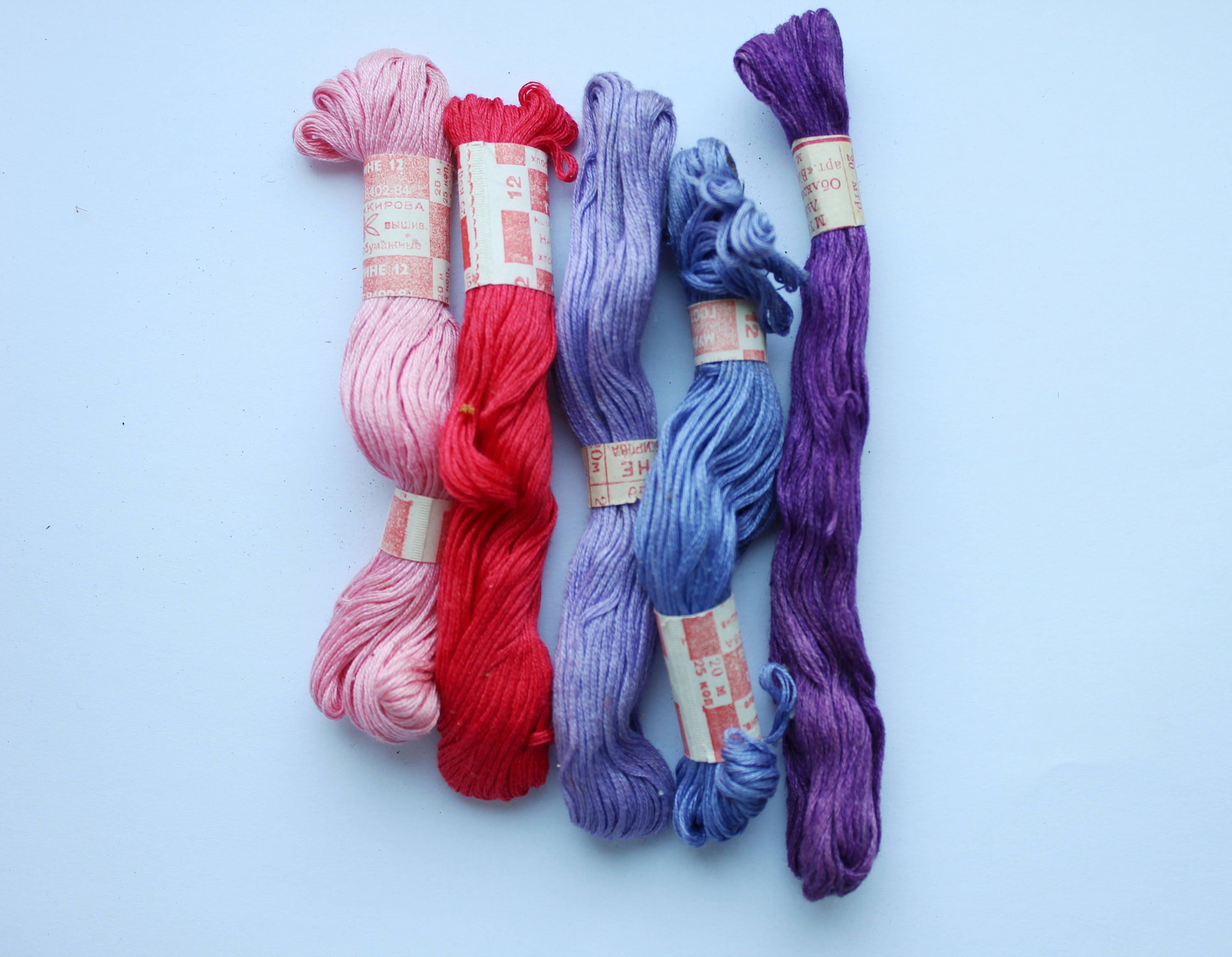 Embroidery Thread Set Vintage Thread Needlework Thread Soviet