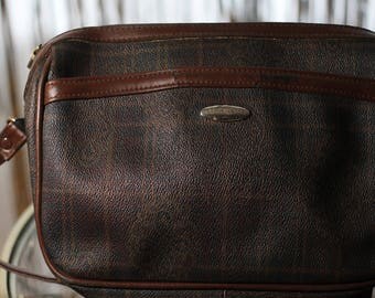 Vintage 90's Liz Claiborne Purse, Liz Claiborne Bag, Shoulder Bag, Brown , Leather Purse, Small Purse, Vintage Handbag,