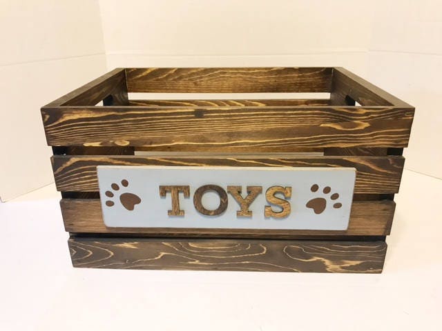 large rustic toy box