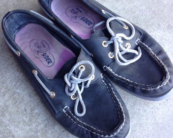 Vintage Sperry Top-Sider Blue boat shoes Women's 7.5