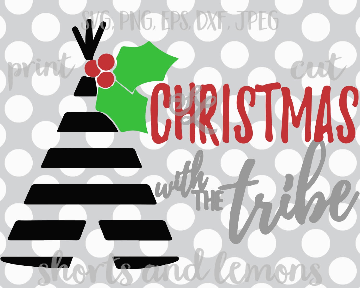 Download Christmas svg Raising my Tribe svg Christmas with the tribe