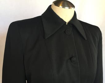 1940's Black Gabardine Jacket