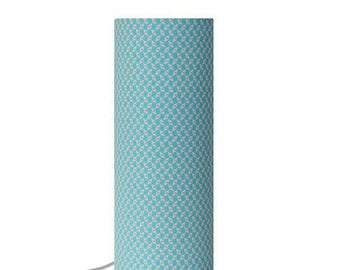 Lamp - diamonds with red polka dots