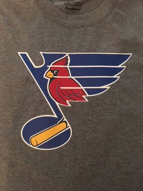 blues cardinals mashup shirt