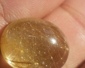 Golden Rutilated Quartz Cabochon