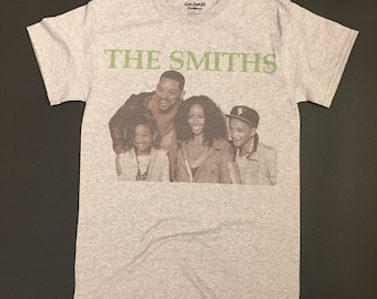 The SMITHS / Will SMITH Parody T-Shirt - (Faded Vintage Style / Dry Blend)