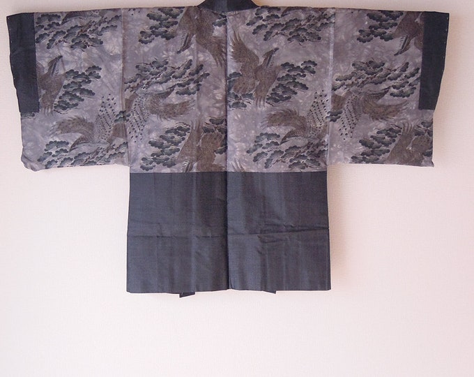 Vintage Japanese Men's Kimono Set of 2