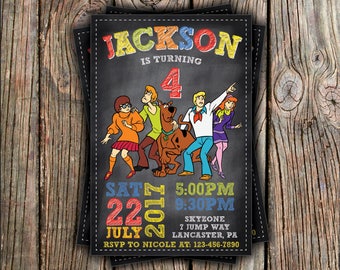 Scooby Doo Birthday Invitation