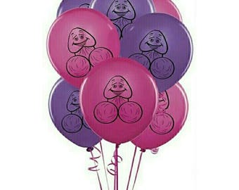 Free Shipping! 10pcs 12inch Latex Balloon Penis Balloons Bride Bachelorette Party Balloons Favor Wedding Hen Party Decor Girls Night Decor