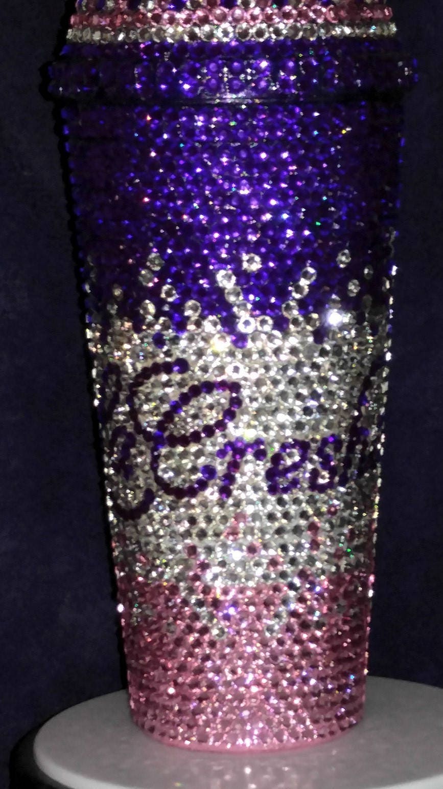 20 oz Personalized Rhinestone/Bling Tumbler with Dome