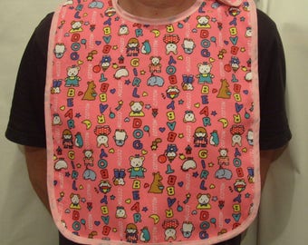 Pink Adjustable Adult Baby Girl Play Bib ABDL DDLG MDLG