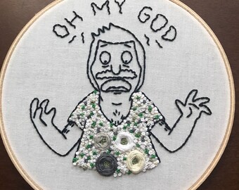 Oh my god! 6 inch embroidery.
