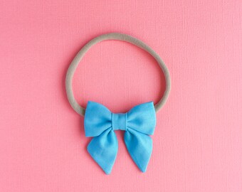 Fabric hair bows, bows for girls, sailor bow, toddler hair bows, baby hair clips, infant headbands, baby hair bows, baby shower gift