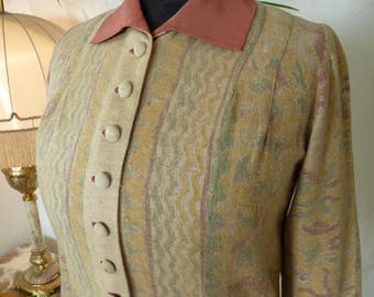 1927 Wool Dress, antique Dress, antique Gown, Day Dress, 1920s, 20s