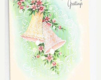 On Sale 1960s Lovely Anniversary Card "Anniversary Greetings"