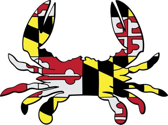 Maryland Crab 2 digital files: svg dxf eps jpg set