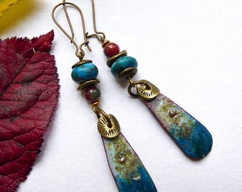 The bottom of the sea treasures earrings