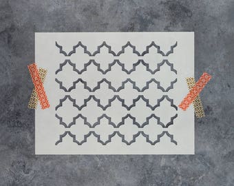 Moroccan Stencil - Reusable DIY Craft Stencils of a Moroccan Pattern