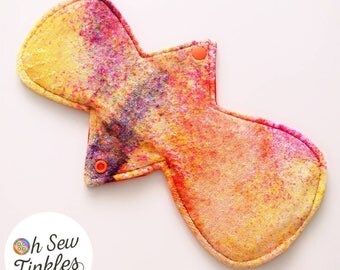 SLIGHT SECOND** 11" regular moderate CSP cloth pad reusable washable pads (turn whole not caught when topstitching) organic bamboo velour
