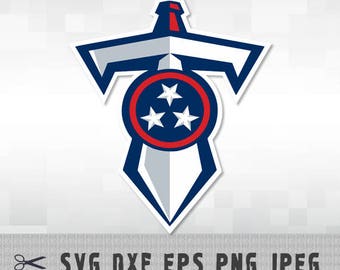 Tennessee Titans SVG PNG DXF Logo Layered Vector Cut File Silhouette Studio Cameo Cricut Design Template Stencil Vinyl Decal Transfer Iron
