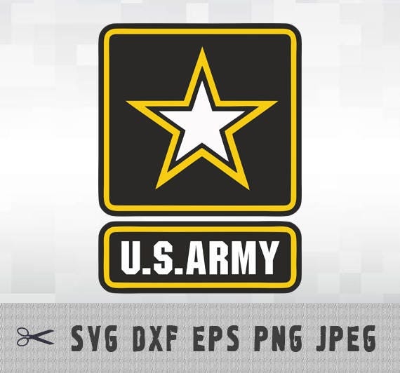 Army Scalable SVG DXF PNG Logo Layered Vector Cut File
