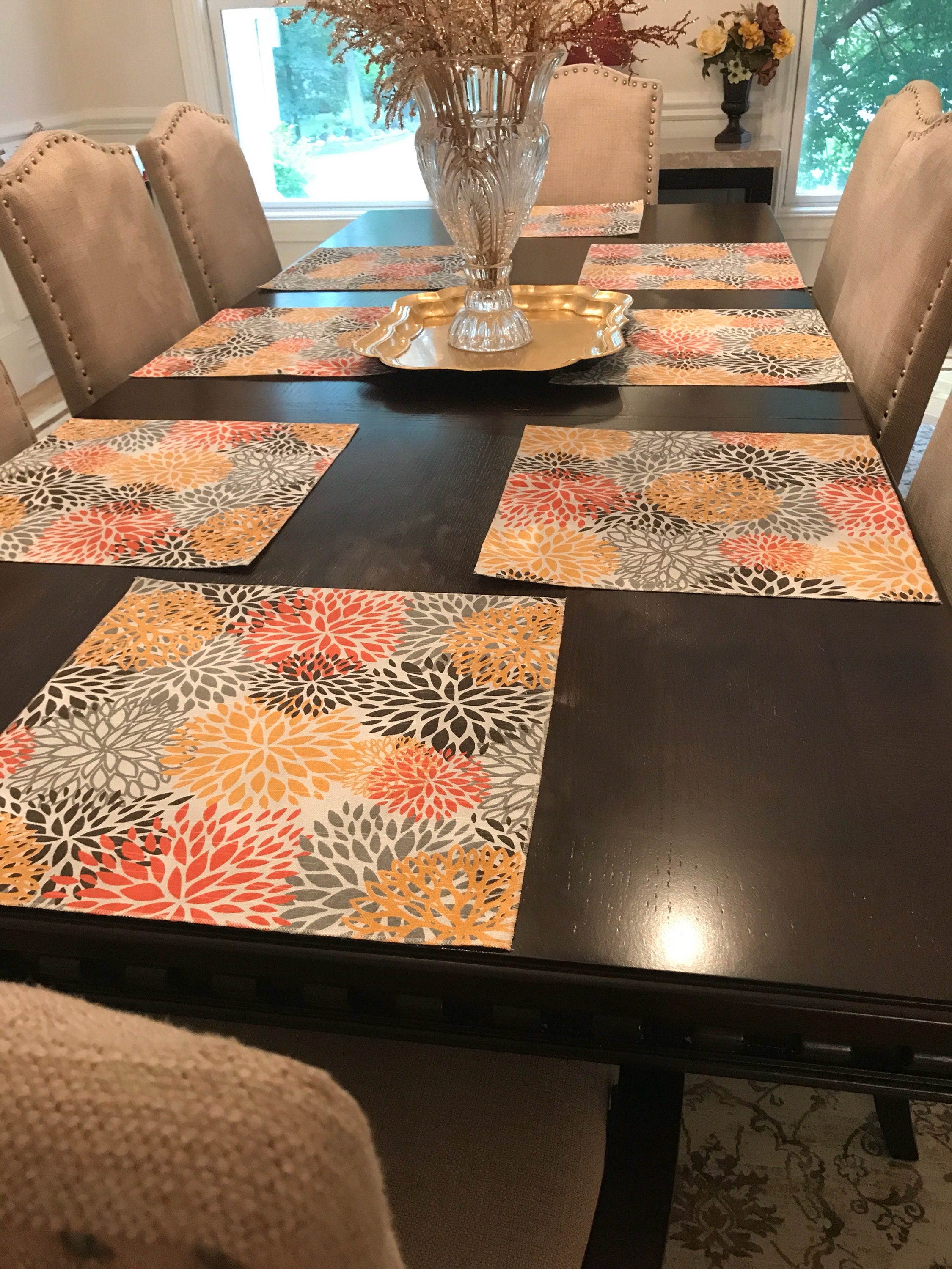 Thanksgiving Placemat Autumn Centerpiece Wedding