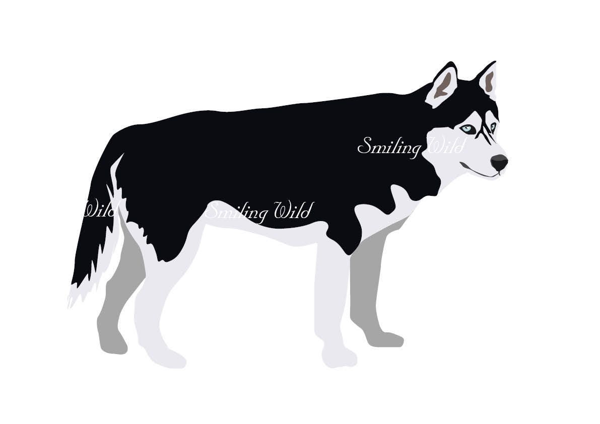 Download Husky silhouette svg clipart dog puppy cutout printable ...